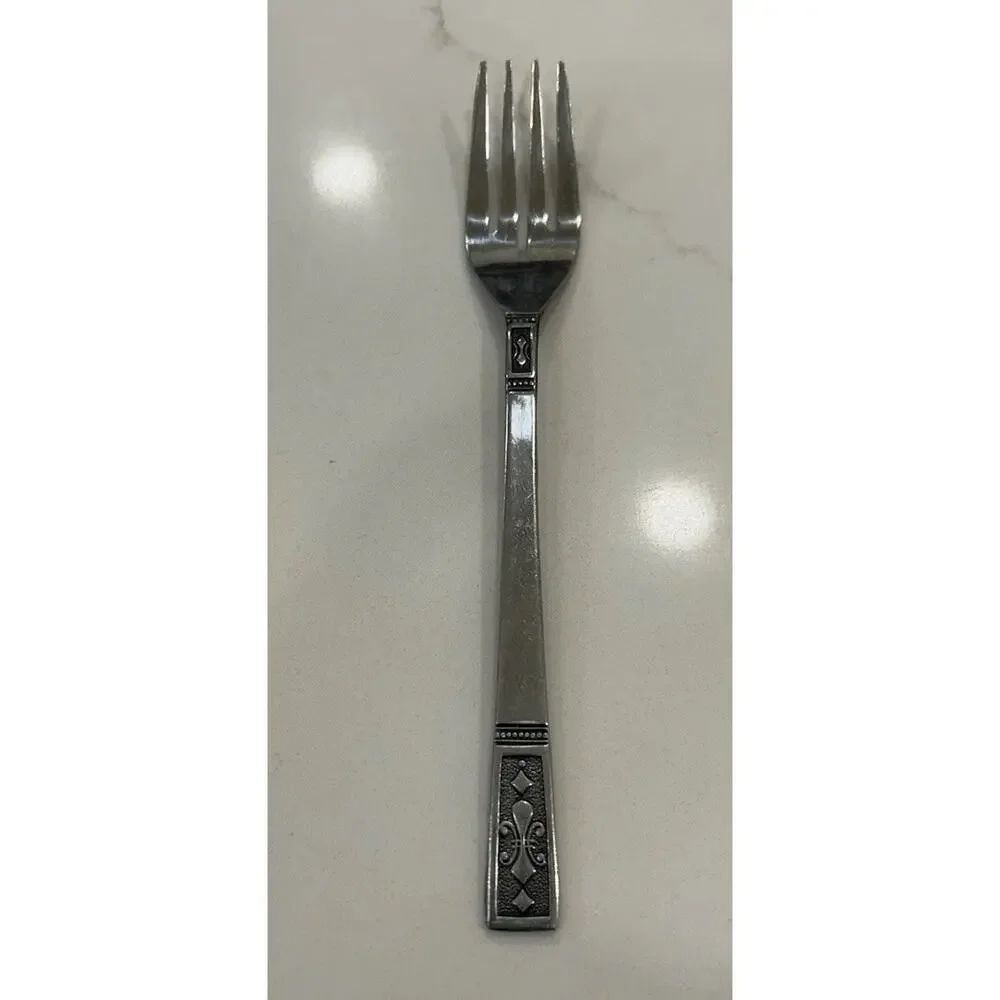 Vtg INTERPUR CORTINA Salad Fork 7” STAINLESS 18/10 FLATWARE MCM JAPAN‎